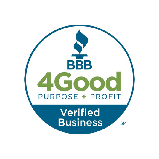 BBB4Good Purpose + Profit Verified Business Logo